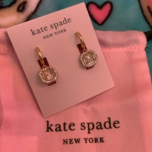 Kate Spade new york brilliant statements pavé drop earrings
